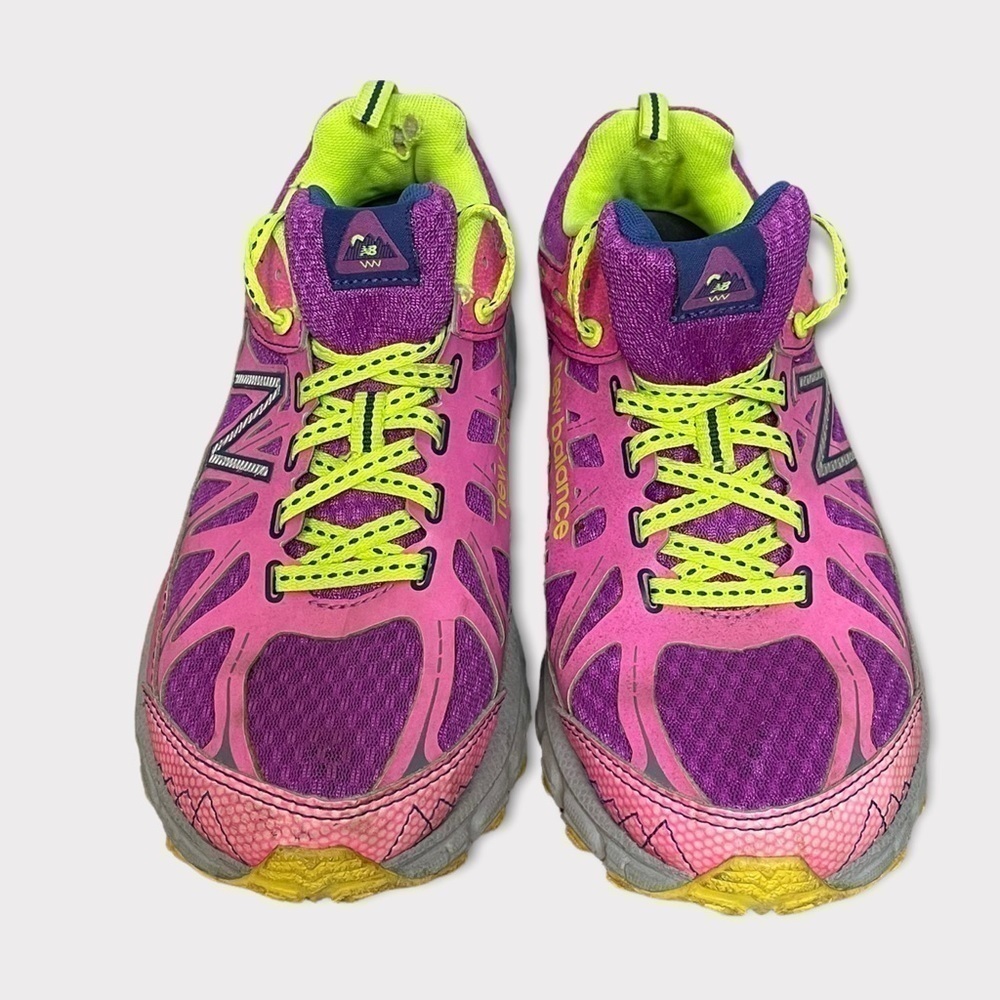 New Balance Pink Yellow Trail Running Shoes 6.5M - Picture 9 of 9